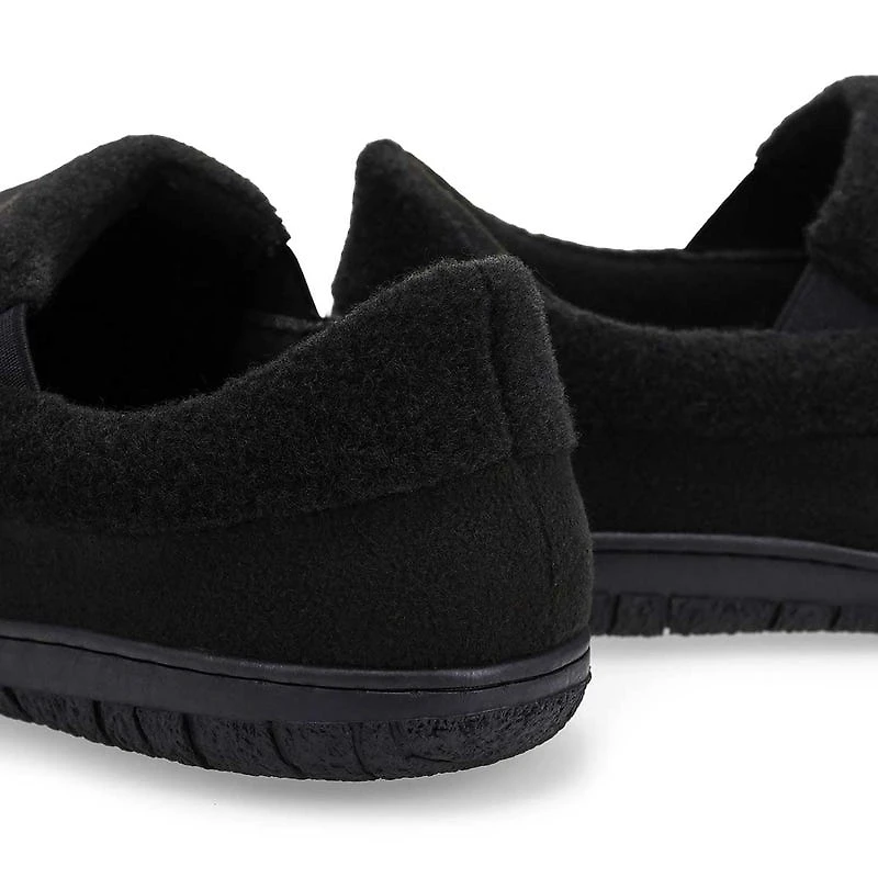 Men's memory foam slipper classic burgundy plai