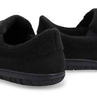 Men's memory foam slipper classic burgundy plai