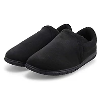 Men's memory foam slipper classic burgundy plai
