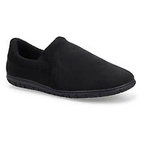 Men's memory foam slipper classic burgundy plai