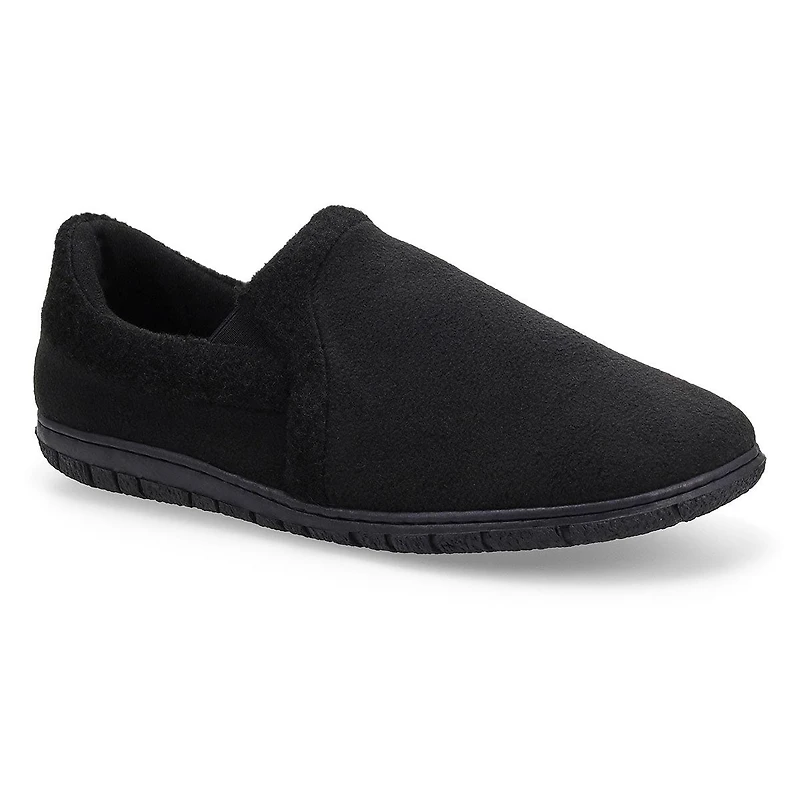 Men's memory foam slipper classic burgundy plai