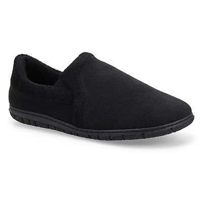 Men's memory foam slipper classic burgundy plai