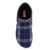 Pantoufle pour hommes en mousse mmoire  carreaux