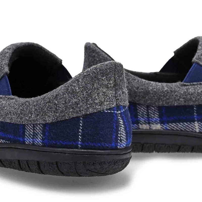 Pantoufle pour hommes en mousse mmoire  carreaux