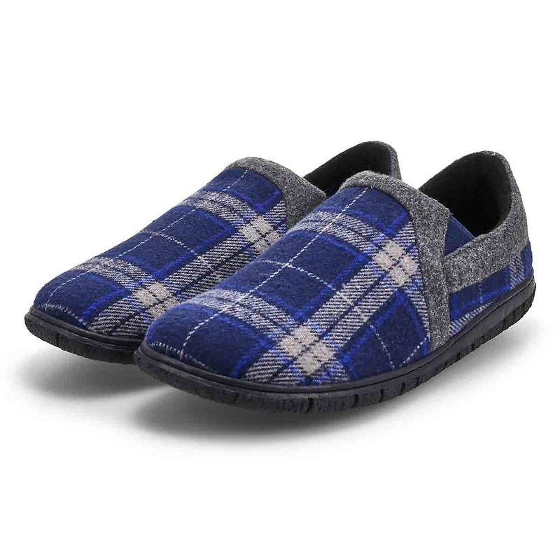 Pantoufle pour hommes en mousse mmoire  carreaux