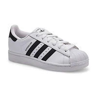 Kids'  Superstar II Lace Up Sneaker - White/Black/
