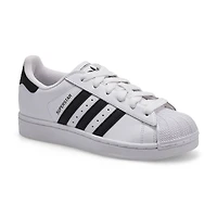Kids'  Superstar II Lace Up Sneaker - White/Black/