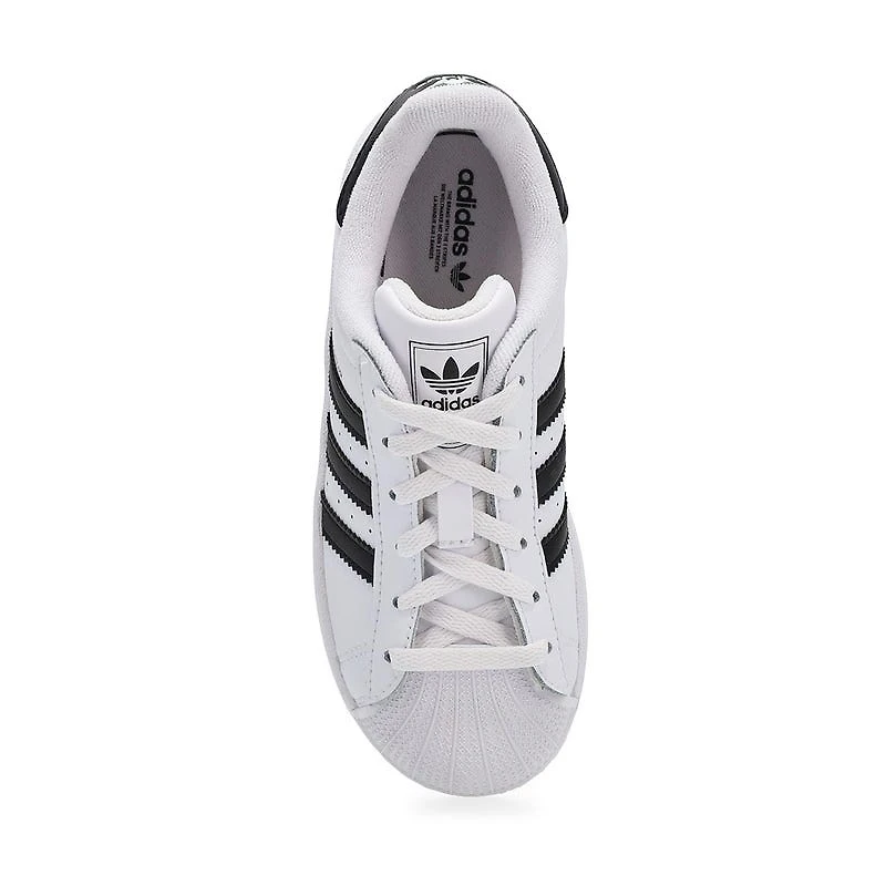 Kids' Superstar II Lace Up Sneaker - White/Black/