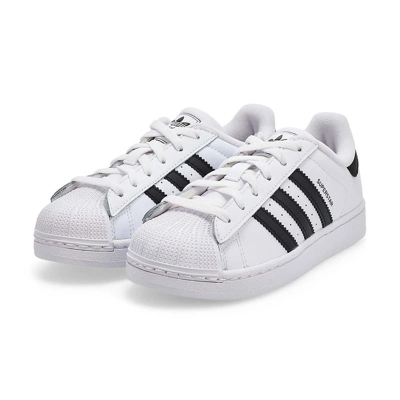 Kids' Superstar II Lace Up Sneaker - White/Black/