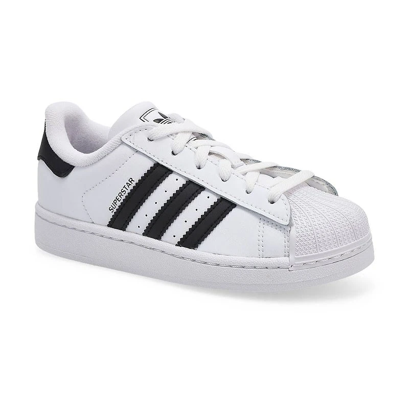 Kids' Superstar II Lace Up Sneaker - White/Black/