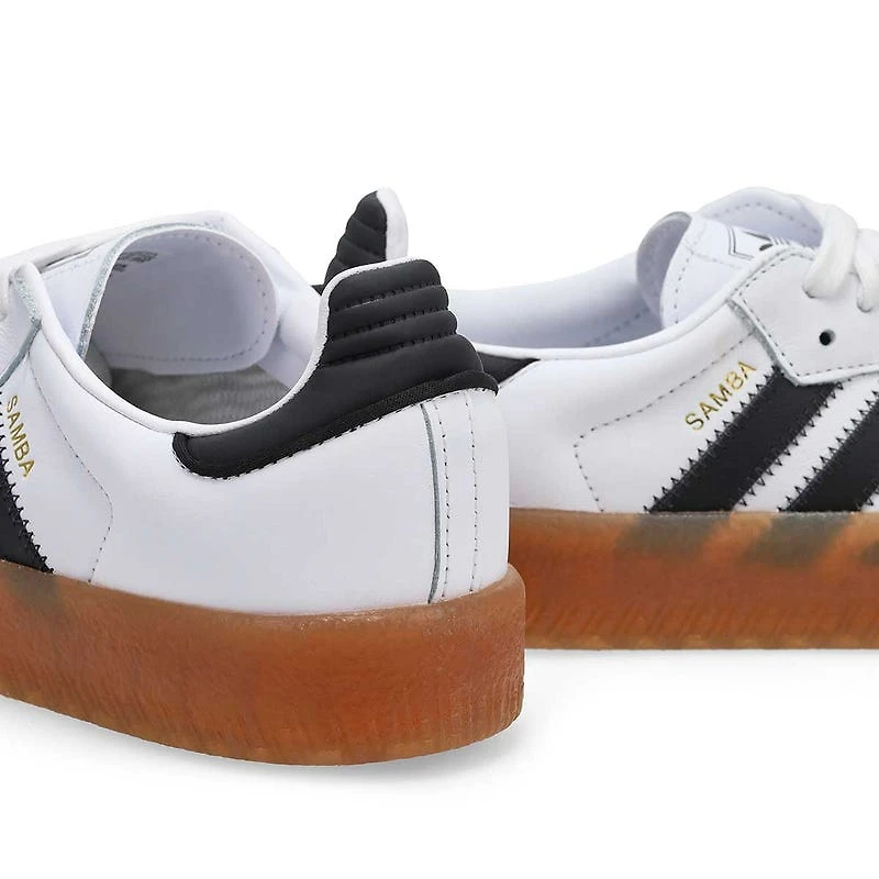 Women's Sambae Lace Up Sneaker -White/Core Black/G