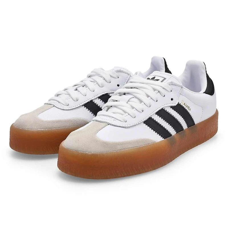 Women's Sambae Lace Up Sneaker -White/Core Black/G