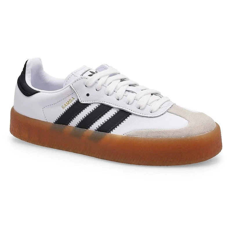 Women's Sambae Lace Up Sneaker -White/Core Black/G