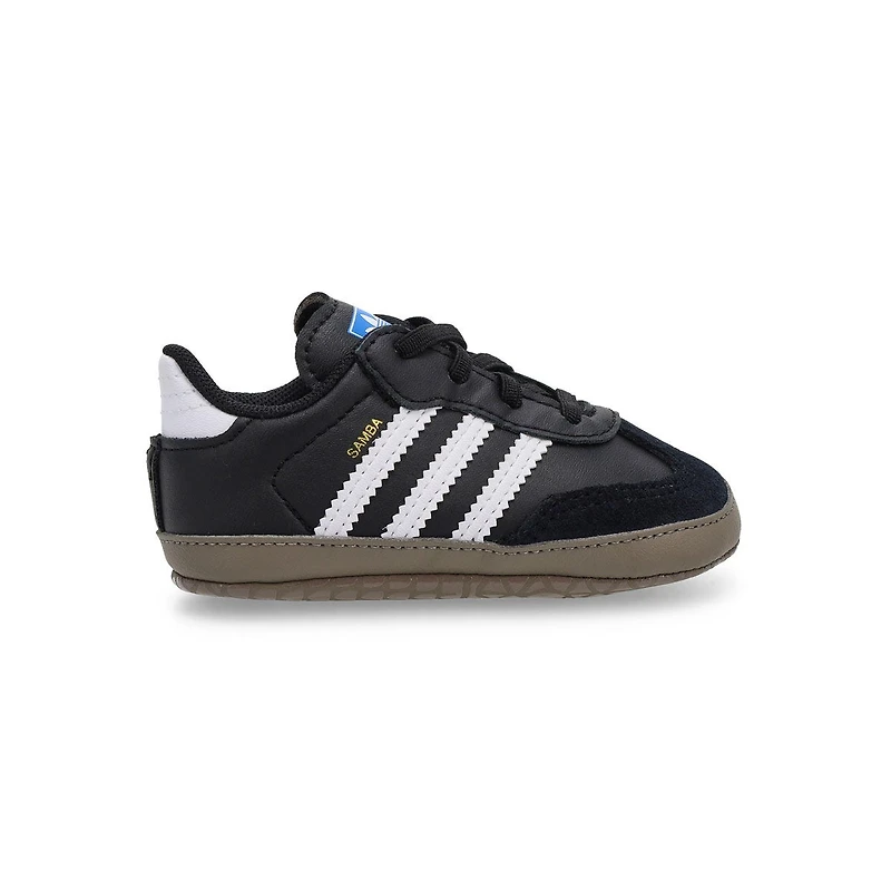 Infants'  Samba Crib Sneaker - Black/White/Bluebir