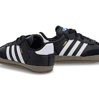 Infants'  Samba Crib Sneaker - Black/White/Bluebir