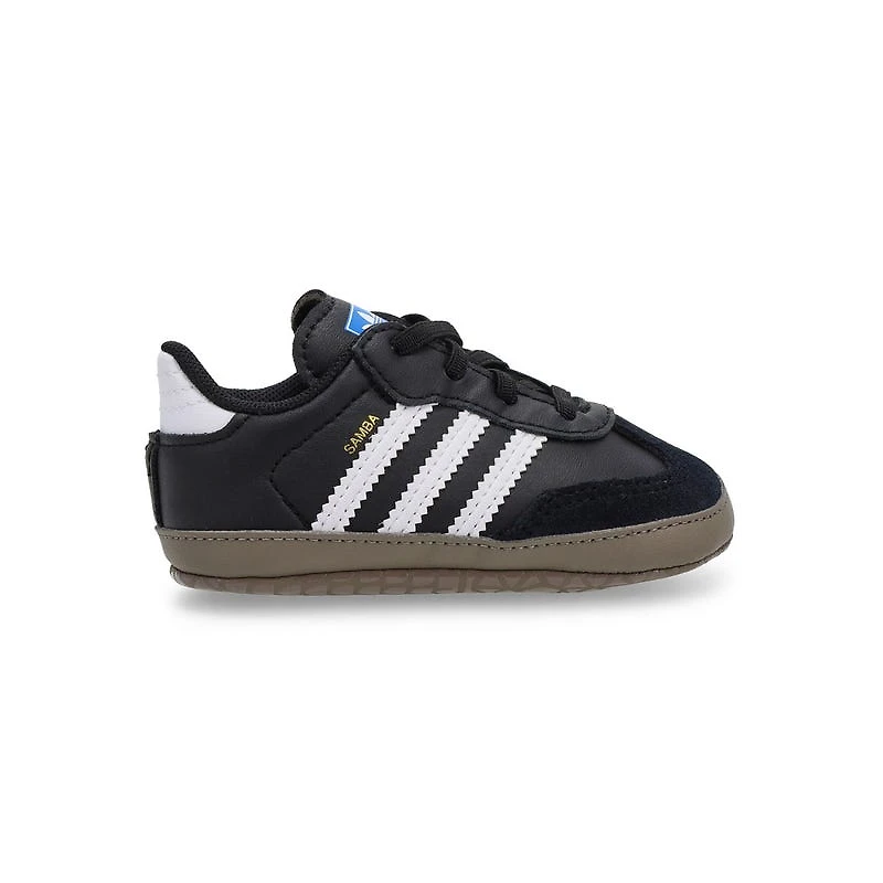 Espadrilles Samba Crib pour bébés - Noir/Blanc/Ble