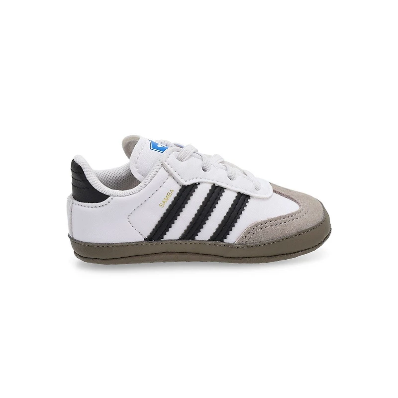 Infants' Samba Crib Sneaker - Black/White/Bluebir