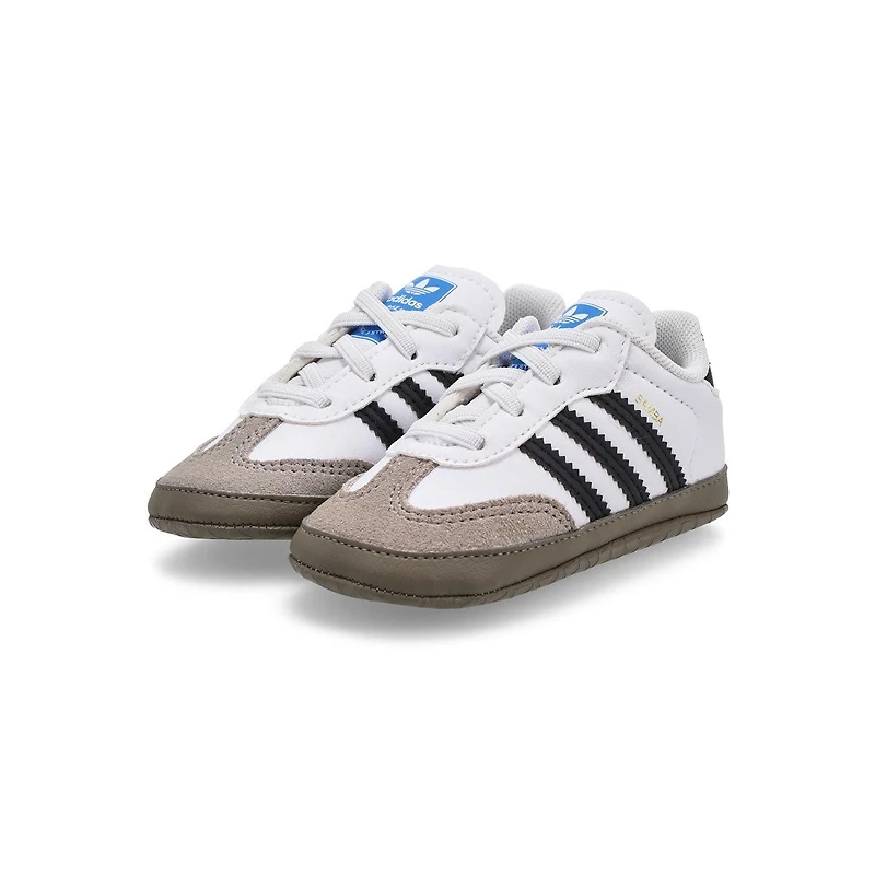 Infants' Samba Crib Sneaker - Black/White/Bluebir