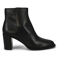 Women's  Jozie Casual Leather Ankle Boot - Black