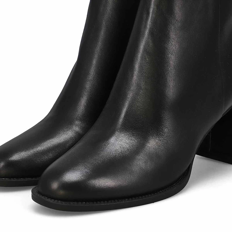 Women's  Jozie Casual Leather Ankle Boot - Black