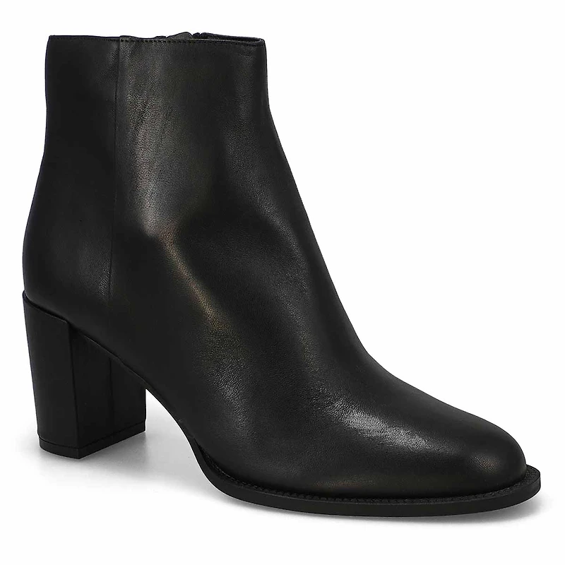 Women's  Jozie Casual Leather Ankle Boot - Black