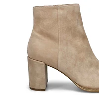 Women's  Jozie Casual Suede Ankle Boot - Sand