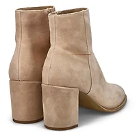 Women's  Jozie Casual Suede Ankle Boot - Sand
