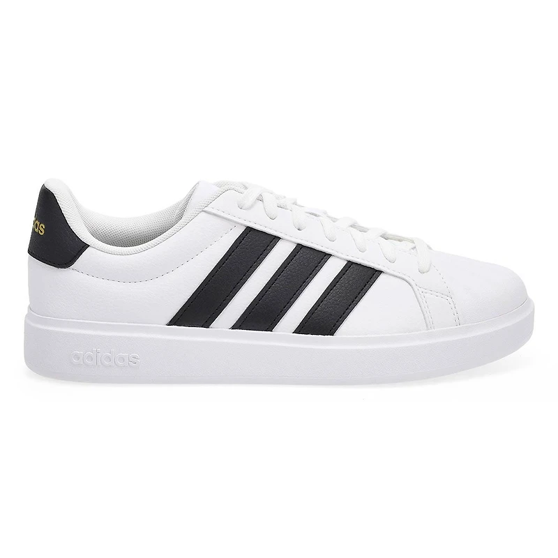 Baskets  lacets STREET TALK, blanc/noir/or mtall