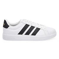 Baskets  lacets STREET TALK, blanc/noir/or mtall