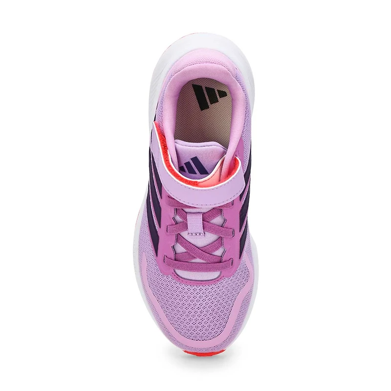 Girls'  RunFalcon 5 EL C Sneaker - Power Plum/Auro