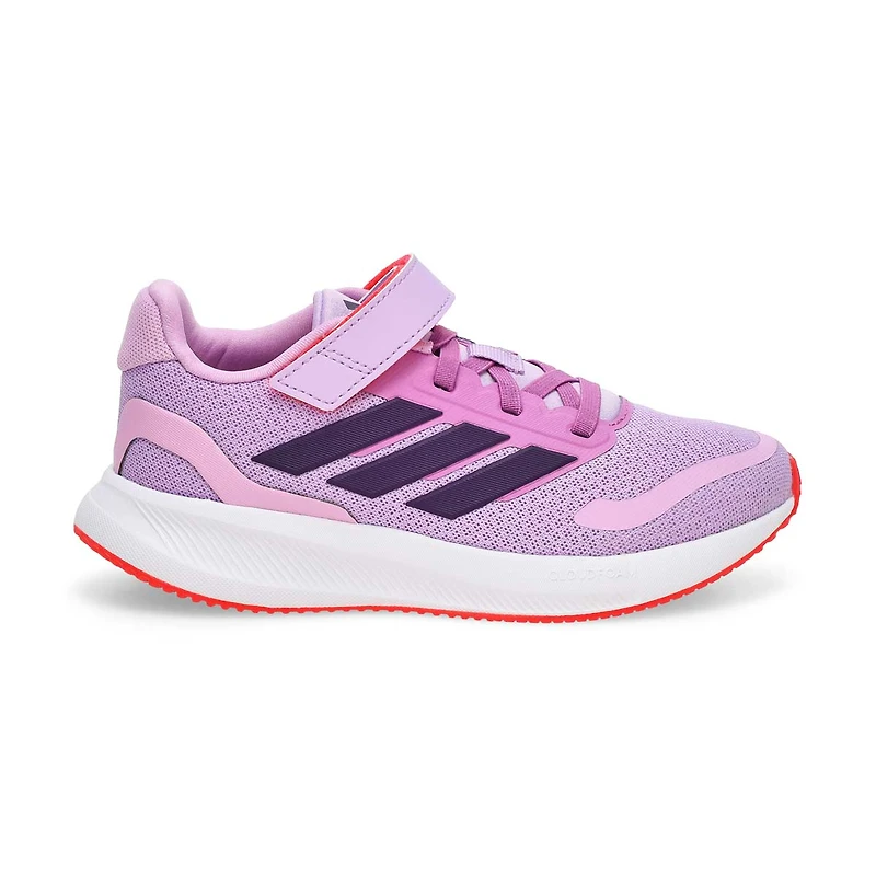 Girls'  RunFalcon 5 EL C Sneaker - Power Plum/Auro
