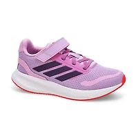 Girls'  RunFalcon 5 EL C Sneaker - Power Plum/Auro