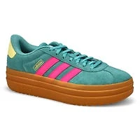 Women's  VL Court Bold Lace Up Sneaker - White/Whi