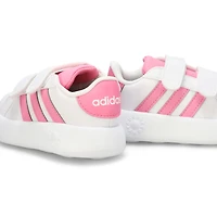 Baskets GRAND COURT 2.0 CF I, blanc/rose/noir, béb