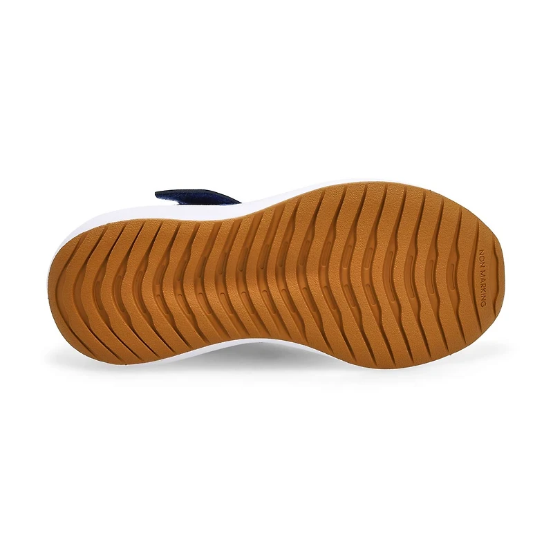 Boys' RunFalcon 6 C Sneaker - Dark Blue/Bright Ro