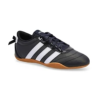 Girls'  Grand Court Lo Lace Up Sneaker - White/Bla