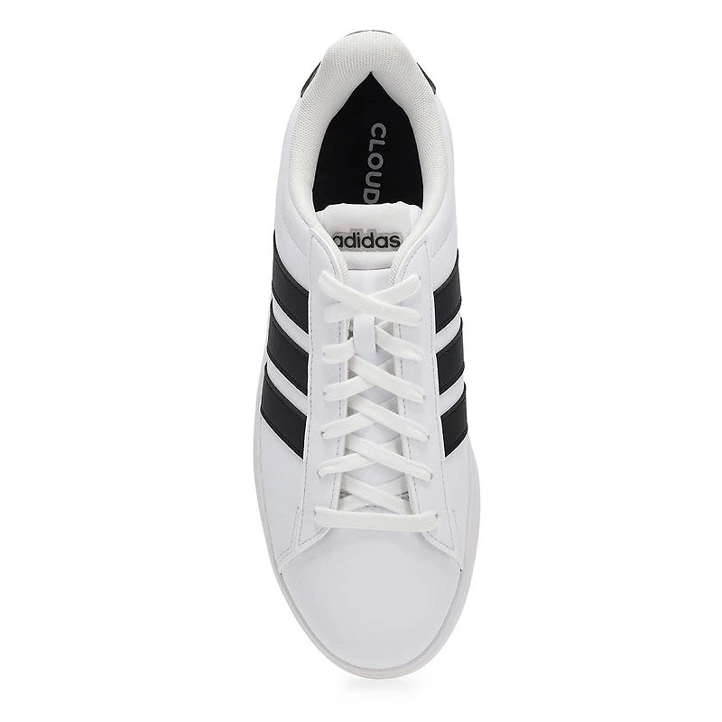 Men's Grand Court 3.0 Lace Up Wide Sneaker - White