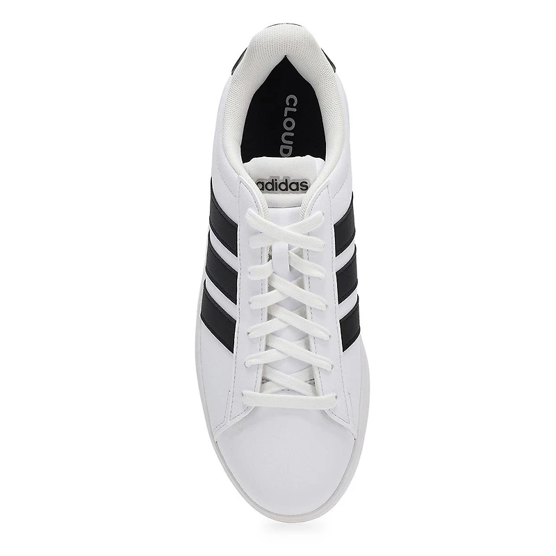 Men's Grand Court 3.0 Lace Up Sneaker - White/Blac
