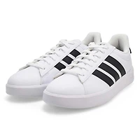 Men's Grand Court 3.0 Lace Up Wide Sneaker - White