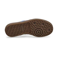 Kids'  Samba OG C Lace Up Sneaker - White/Blue Fus