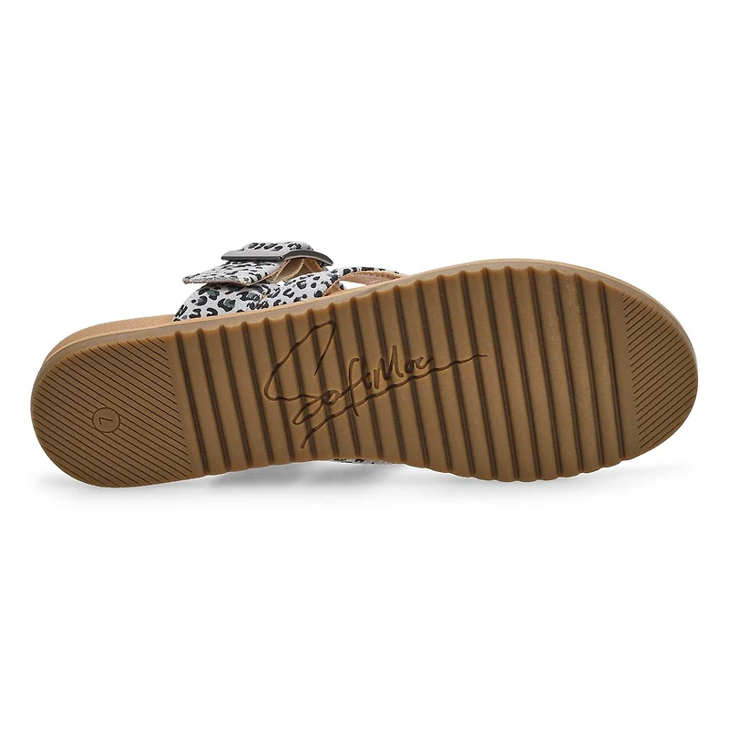 Women's Lacey Casual Thong Sandal - Grey/Black