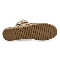 Women's Lacey Casual Thong Sandal - Grey/Black