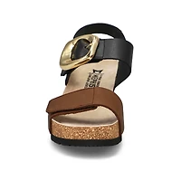 Women's Leandre Footbed Wedge Sandal - Dark Brown