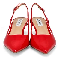 Escarpin  bride arrire LEGACI, rouge verni, femm