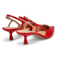 Escarpin  bride arrire LEGACI, rouge verni, femm