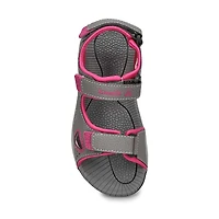Sandale sport LOBSTER 2, gris fonc/rose, filles