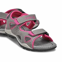 Sandale sport LOBSTER 2, gris fonc/rose, filles