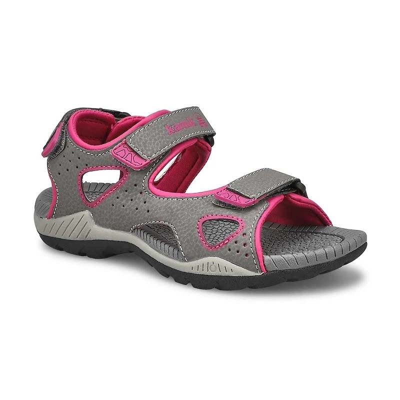 Sandale sport LOBSTER 2, gris fonc/rose, filles