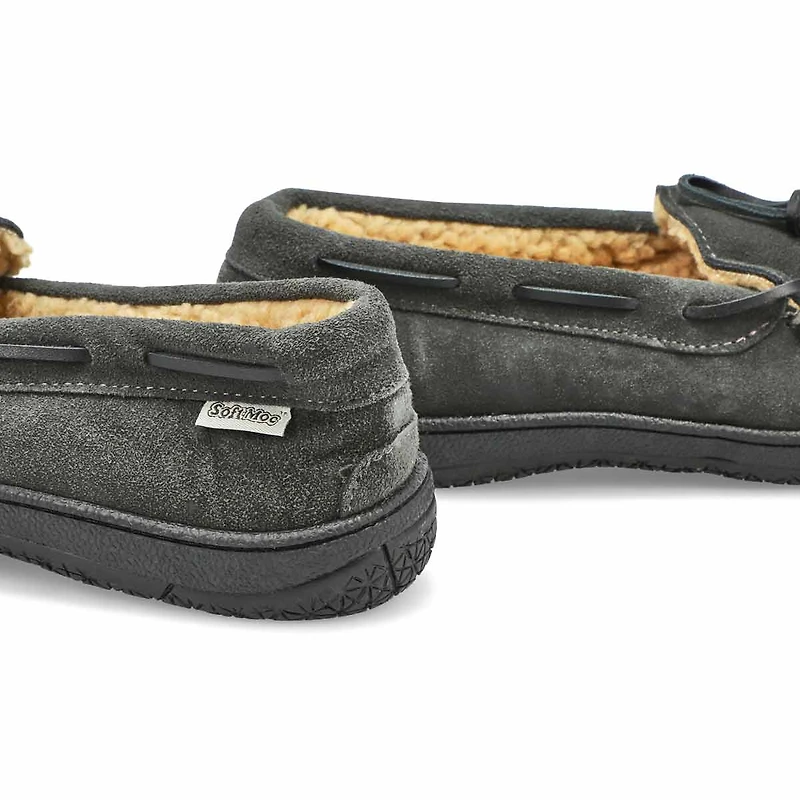 Men's Louie Lined Suede SoftMocs - Black