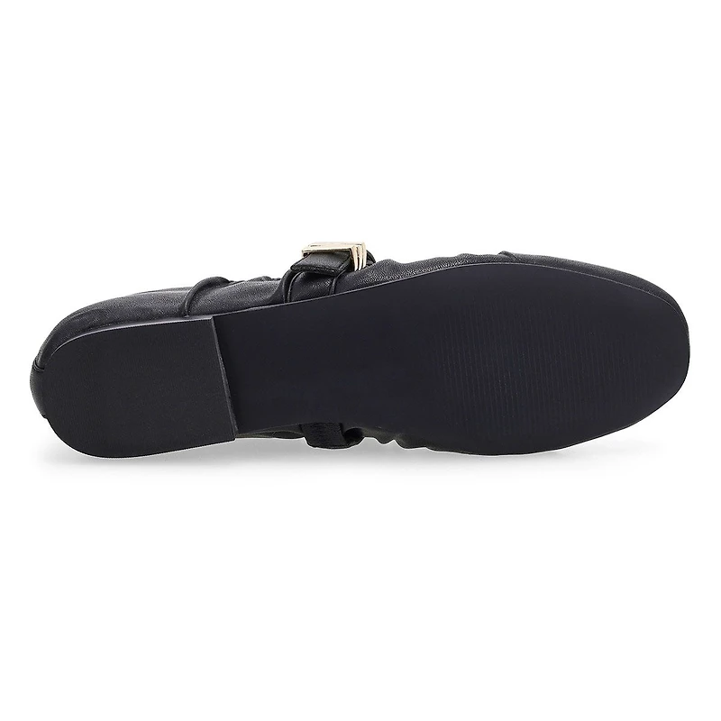 Women's Lucerne Mary Jane ballet flat black.